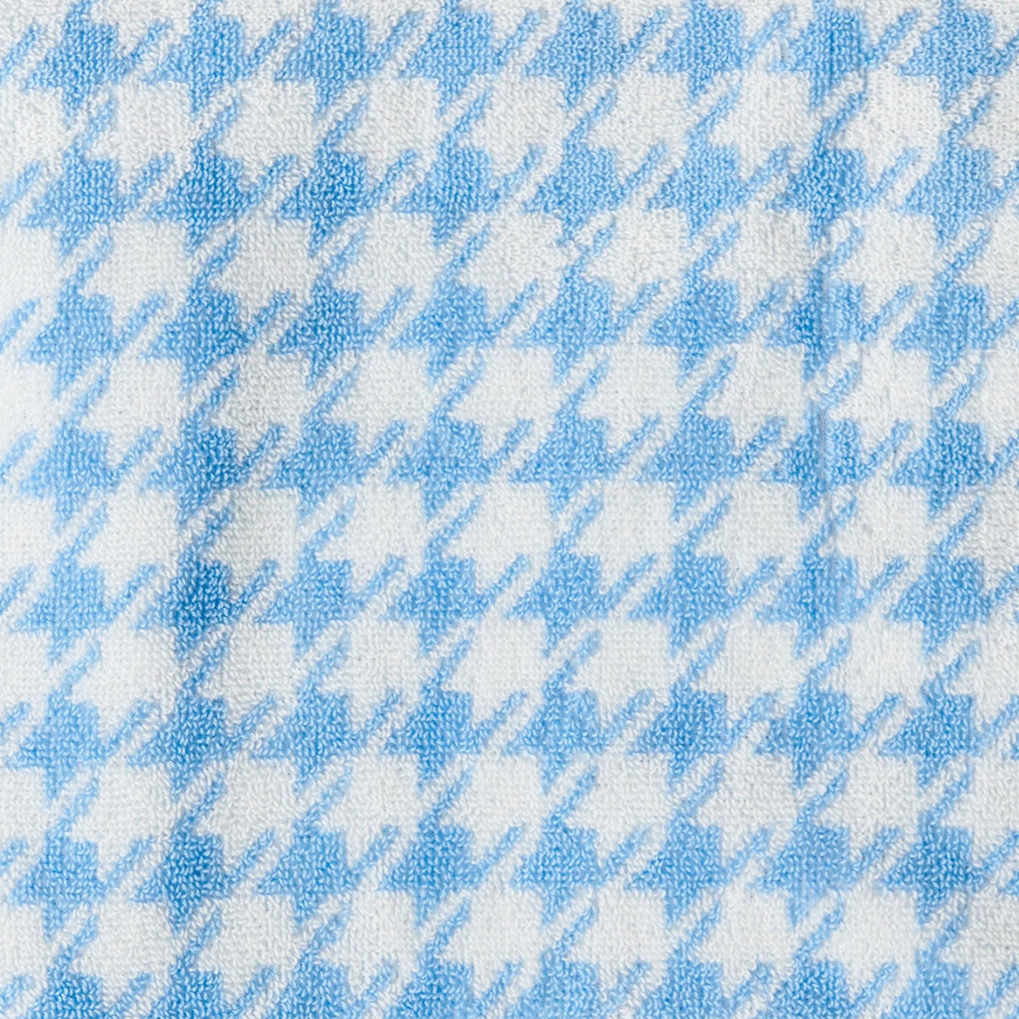 Kip & Co - Houndstooth Blue Terry Bath Sheet