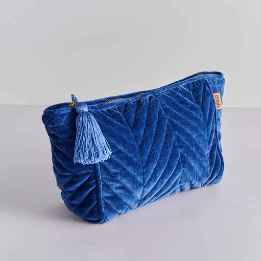 Kip & Co - Ocean dreamer velvet toiletry bag