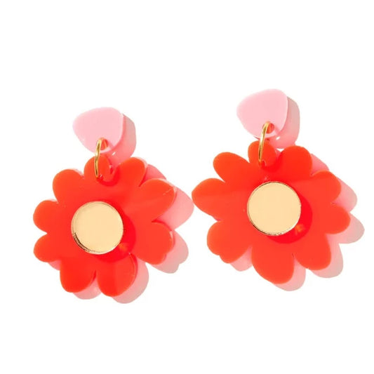 Emeldo - Millie Flowers Neon Red